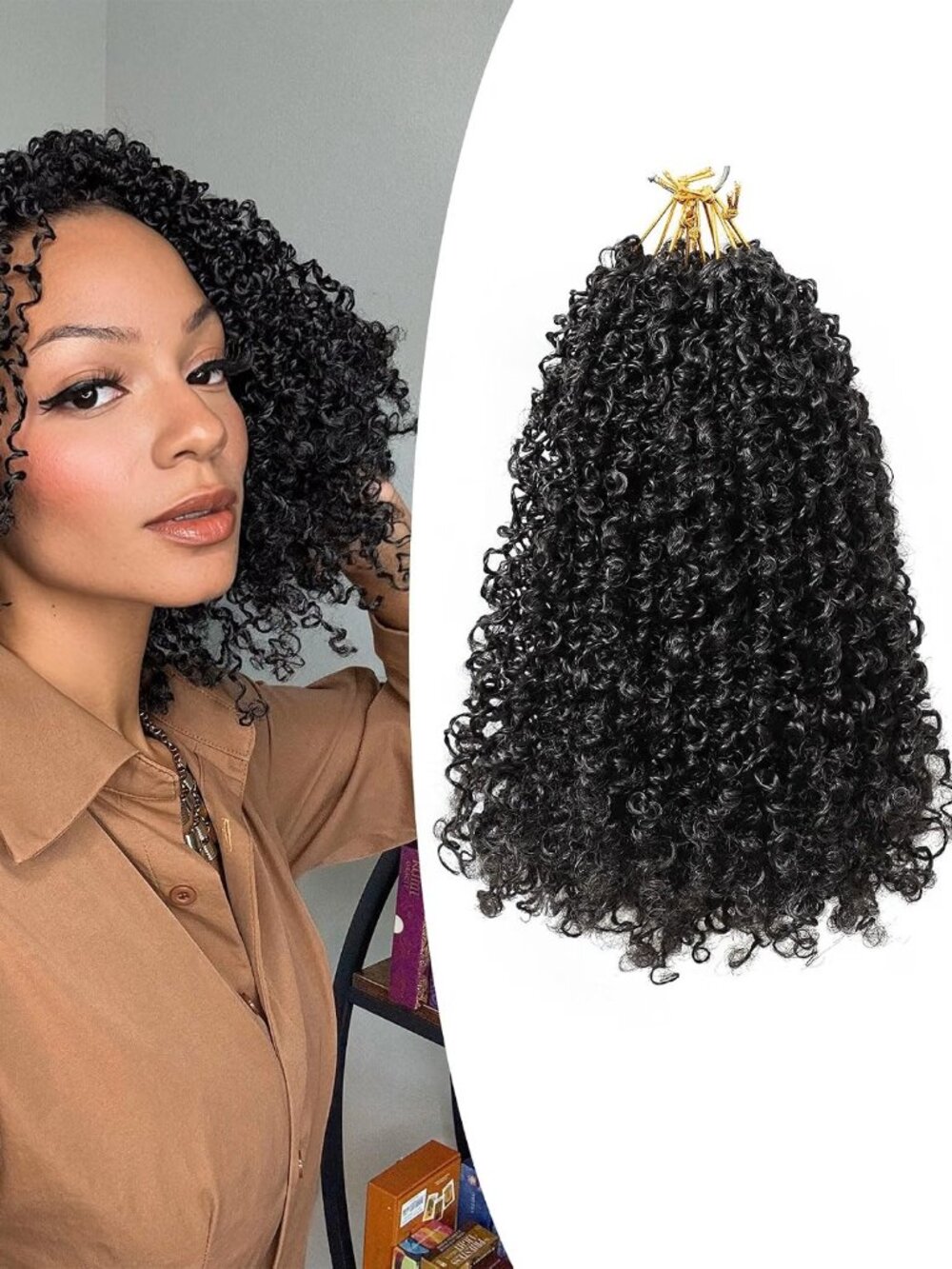 Liyate 8 Inch Yanky Twist Crochet Hair